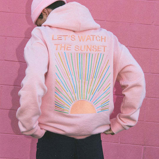 White Fox Style Cozy Script Pullover Hoodie