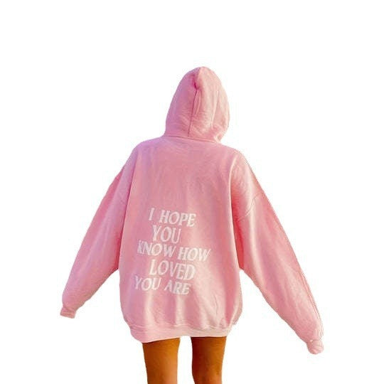 White Fox Style Cozy Script Pullover Hoodie